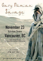 Gary Numan Venue Poster Vancouver 2017